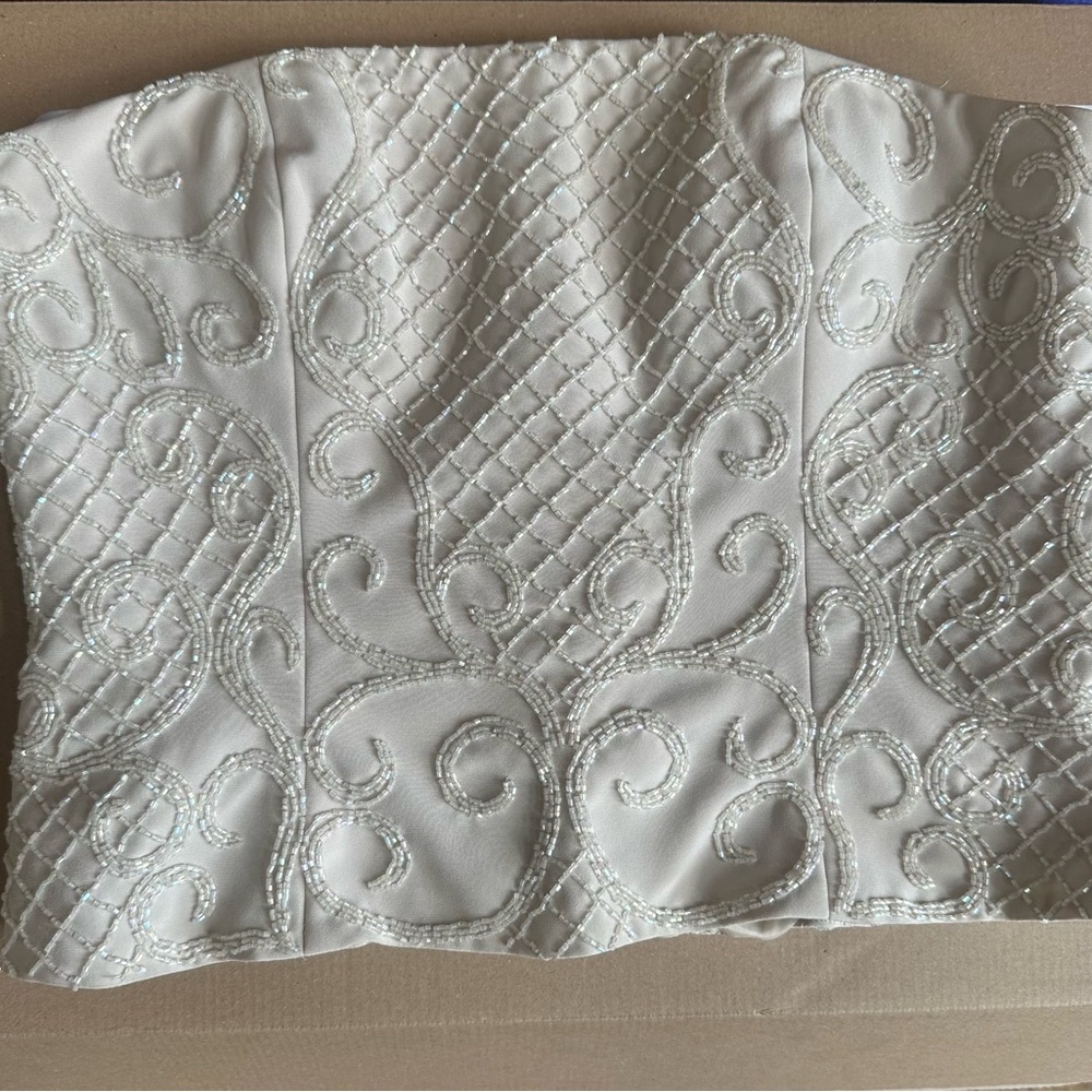 Vintage Bob Mackie Cream Bustier Top